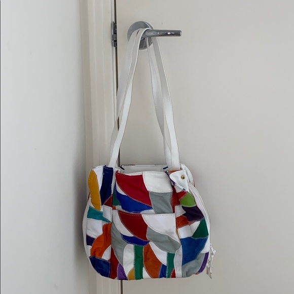 VINTAGE COLORFUL SHOULDER BAG PURSE HANDBAG PURSE, Very Vintage - Picture 10 of 16